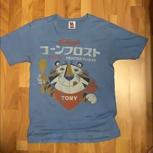 Junk Food T-shirt Kellogg’s Frosted Flakes in blue